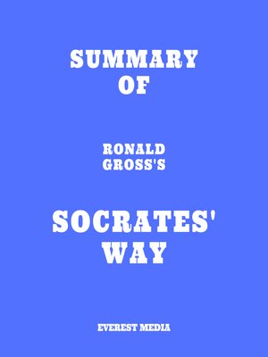 cover image of Summary of Ronald Gross's Socrates' Way